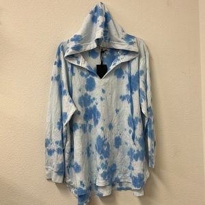 Jane and Delancey Women's Tie Dye Hoodie Sweatshirts 2X